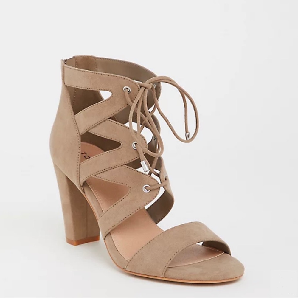 Torrid Taupe Heel Sandals
